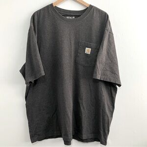 Carhartt T Shirt Men Size 2XL Grey Short Sleeve